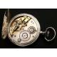 Circa 1900 solid silver pocket watch.