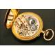 Swiss Art Nouveau 'jump' type pocket watch. Circa 1910.