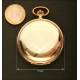 Vintage Art Deco Gold Plated Pocket Watch. 1931