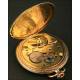 Vintage Art Deco Gold Plated Pocket Watch. 1931