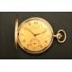 Nice 15-jewel pocket watch in solid 14K gold.