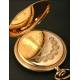 Nice 15-jewel pocket watch in solid 14K gold.