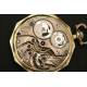 Longines pocket watch in 14 K solid gold.