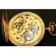 Gold pocket watch. Antique, circa 1910.