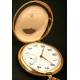 Antique solid gold pocket watch, circa 1920. Circa 1920. 50 mm