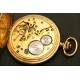 Antique solid gold pocket watch, circa 1920. Circa 1920. 50 mm