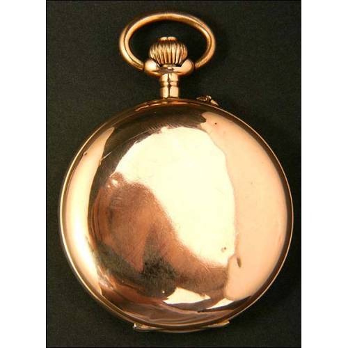 Antique solid gold pocket watch. Circa 1910.