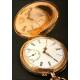 Antique solid gold pocket watch. Circa 1910.