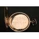 Gold plated pocket watch, Art Deco style.