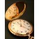 Longines pocket watch in 14kt solid gold. Circa 1900