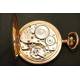 Longines pocket watch in 14kt solid gold. Circa 1900