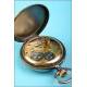 Digital pocket watch with seconds hand