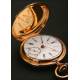 Longines pocket watch in 18K solid gold.