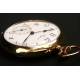 Longines pocket watch in 18 K solid gold.