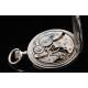 Antique Baltik Pocket Watch, silver nielloed and decorated. Switzerland, 1915