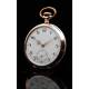 Elegant Solid Silver Pocket Watch in Excellent Condition. Switzerland, Circa 1915