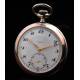 Beautiful Solid Silver Pocket Watch in Very Good Condition. Switzerland, 1925