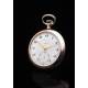 Beautiful Solid Silver Pocket Watch in Very Good Condition. Switzerland, 1925