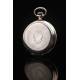 Beautiful Solid Silver Pocket Watch in Very Good Condition. Switzerland, 1925