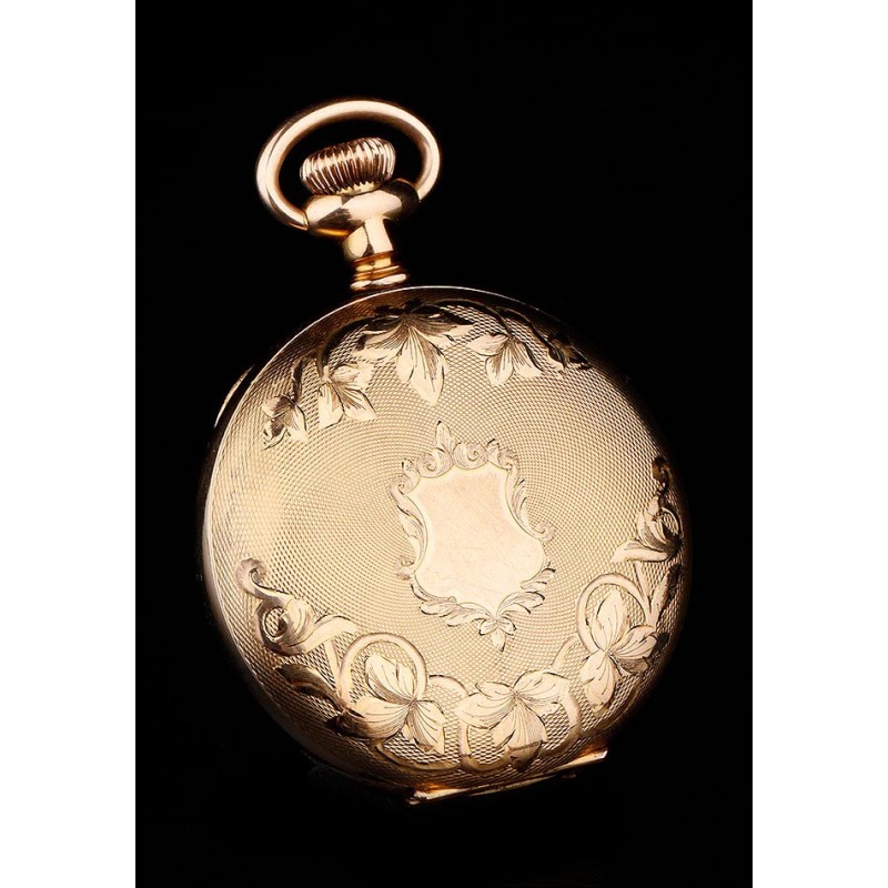 Antique Elgin Gold Plated Pocket Watch. United States, 1908