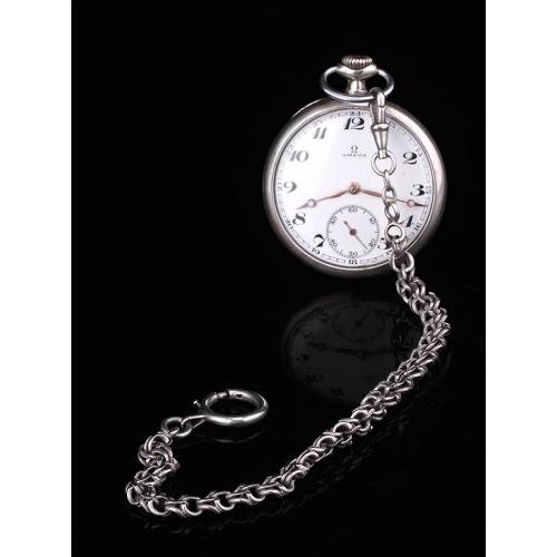 Beautiful Solid Silver Pocket Watch Chain. 19th Century