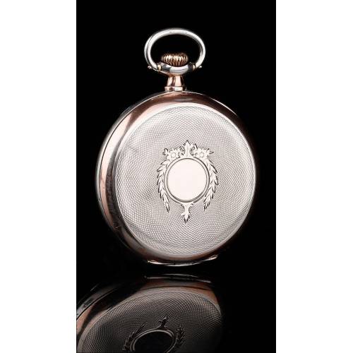 Antique Omega Silver Pocket Watch in Very Good Condition. Switzerland, 1925