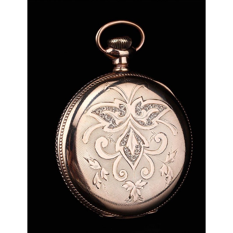 Fantastic Elgin Gold Plated Pocket Watch. United States 1900