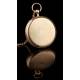 Precious 18K Gold Pocket Watch with a Quarter Minute Chime. France, Circa 1830