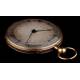 Precious 18K Gold Pocket Watch with a Quarter Minute Chime. France, Circa 1830