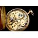 Precious 18K Gold Pocket Watch with a Quarter Minute Chime. France, Circa 1830