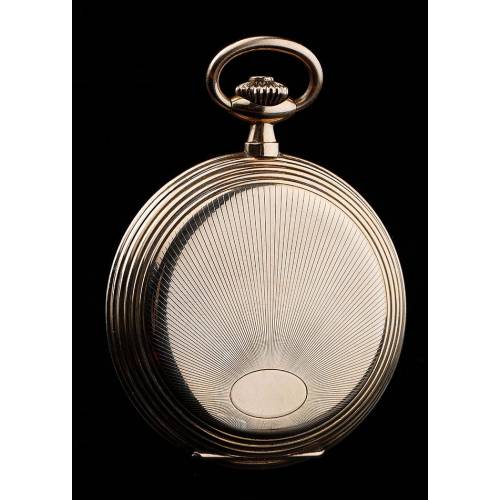 Attractive Triumphator Gold Plated Pocket Watch. Germany, 1930s