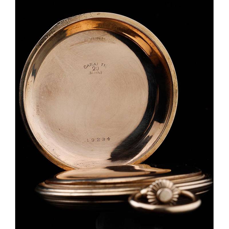 Dueber champion outlet 14k pocket watch