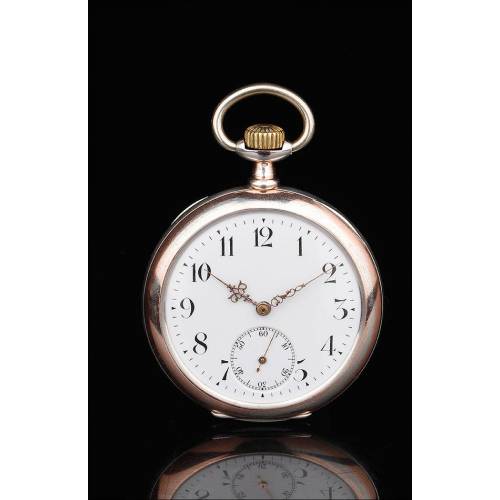 antique zenith solid silver pocket watch switzerland 1905