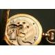 Beautiful pocket watch in solid gold. Three covers. 1888