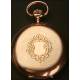 Omega pocket watch in solid gold. 51mm. 1900