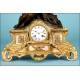 Antique French mantel clock. Signed Félix Morel, Paris. Circa 1860