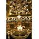 French mantel clock, 19th century. Dragons