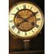 Large wall clock with chime. Chestnut. 83 cms. 1900