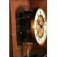 Large wall clock with chime. Chestnut. 83 cms. 1900