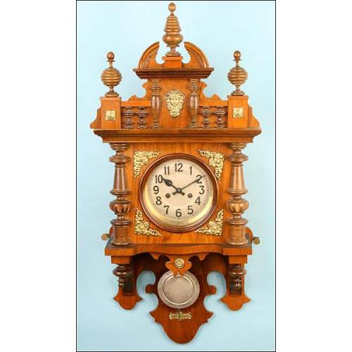 Gustav Becker Wall Clock. 1890