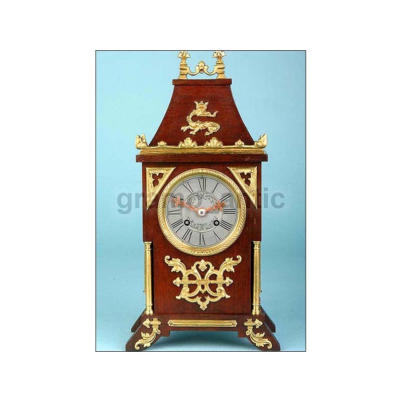 Antique mantel clock. Signed. 1920