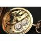 Savonette pocket watch in solid gold, 53mm and 104gr.