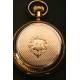 Pocket watch in 14K solid gold.