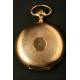 Pocket watch in 14K solid gold. Circa 1890.