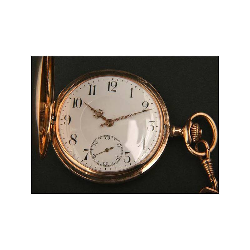 Philadelphia pocket watch. 1876. Solid 14K gold