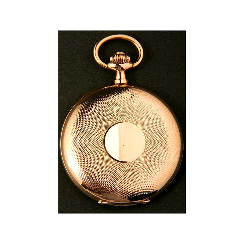 Eterna pocket watch in 14K solid gold. 1920.