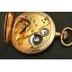 Eterna pocket watch in 14K solid gold. 1920.