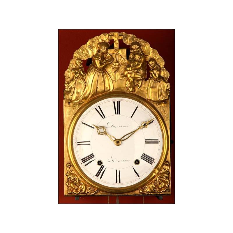 Antique Morez Type Wall Clock. France ca. 1850 1900