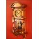 Important German Pendulum Clock with Bronze Applique, 1890.