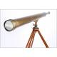 Beautiful Antique Celestial Telescope with Original Tripod. Circa 1850